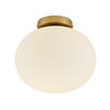 DECKENLEUCHTE  27,5/24 cm    - Messingfarben, Basics, Glas/Metall (27,5/24cm) - Nordlux