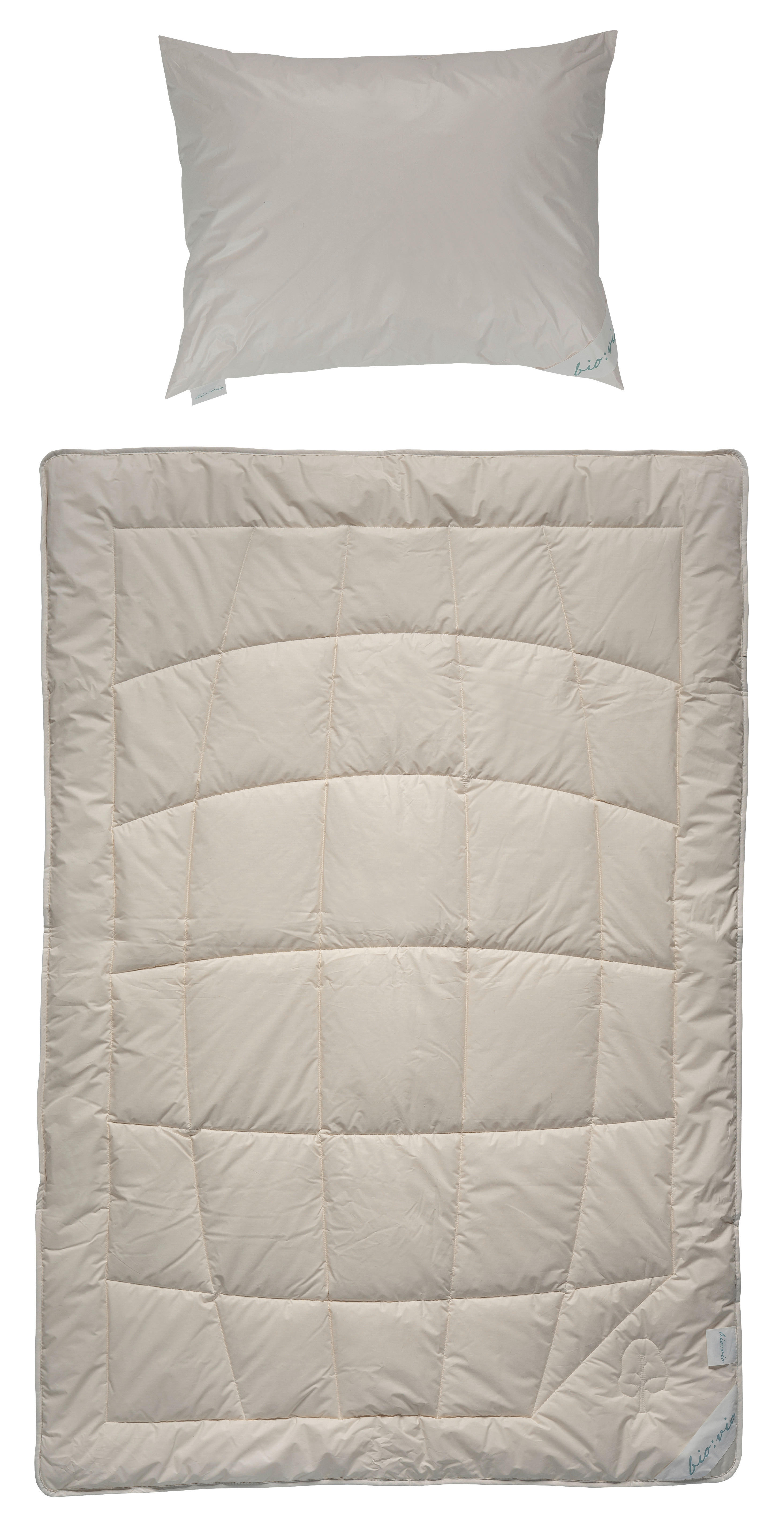 POSTELJNI SET - naravne barve, Basics, tekstil/naravni materiali (140/200cm) - Bio:Vio
