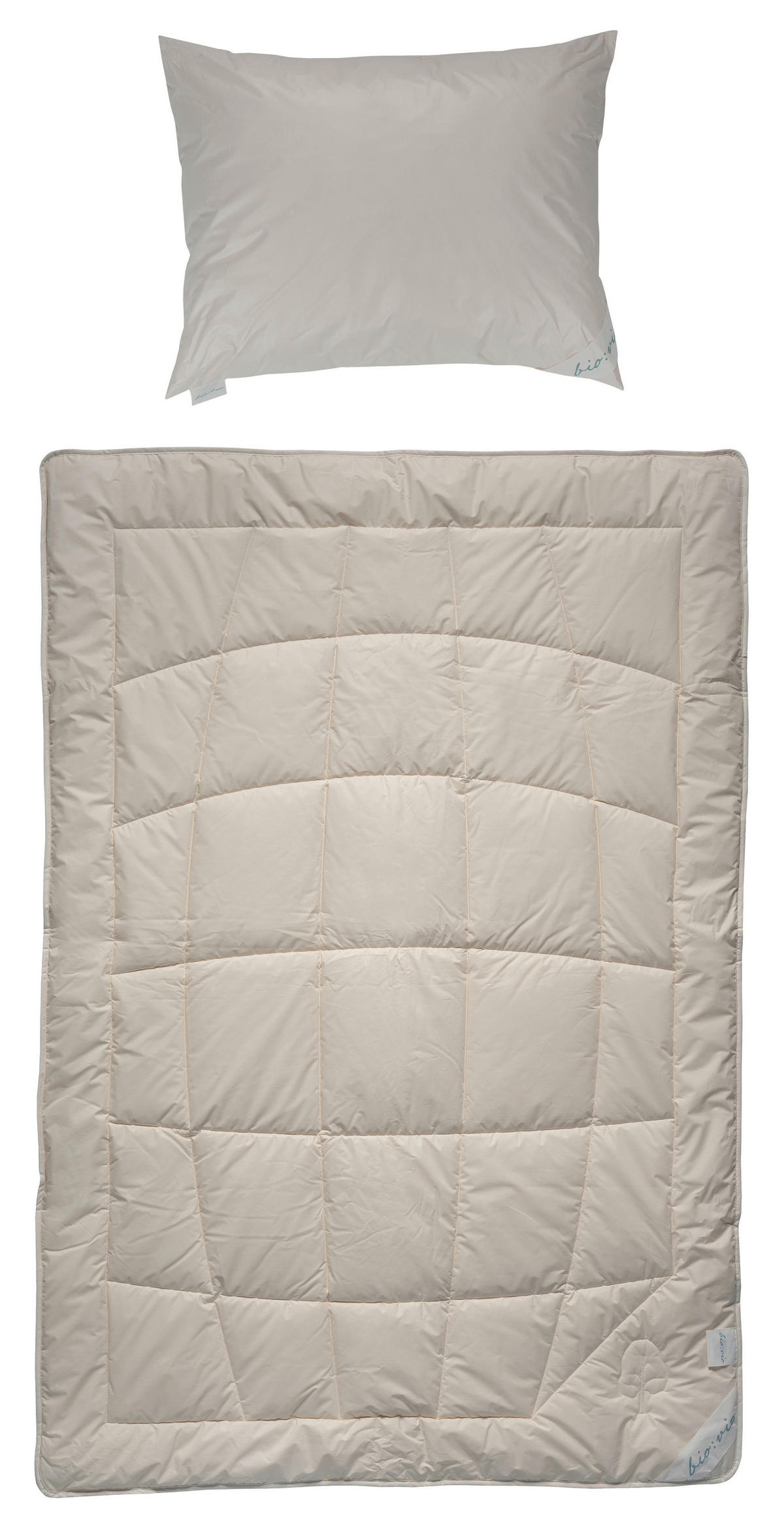 POSTELJNI SET - naravne barve, Basics, tekstil/naravni materiali (140/200cm) - Bio:Vio
