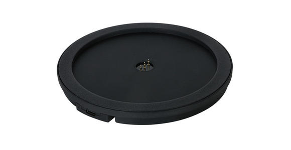 AKKU-TISCHLEUCHTE 20/42 cm  - Bernsteinfarben/Schwarz, Design, Glas/Kunststoff (20/42cm) - Dieter Knoll