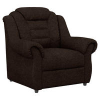 SESSEL Chenille Braun    - Schwarz/Braun, KONVENTIONELL, Kunststoff/Textil (104/102/101cm) - Livetastic