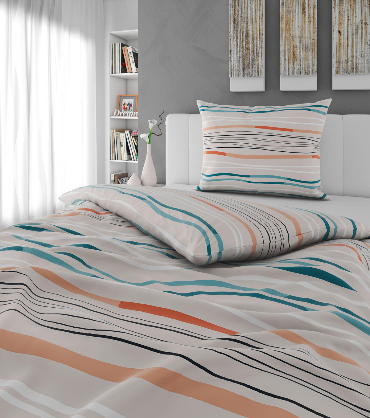 BETTWÄSCHE Satin 140/200 cm  - Rosa, KONVENTIONELL, Textil (140/200cm) - Esposa