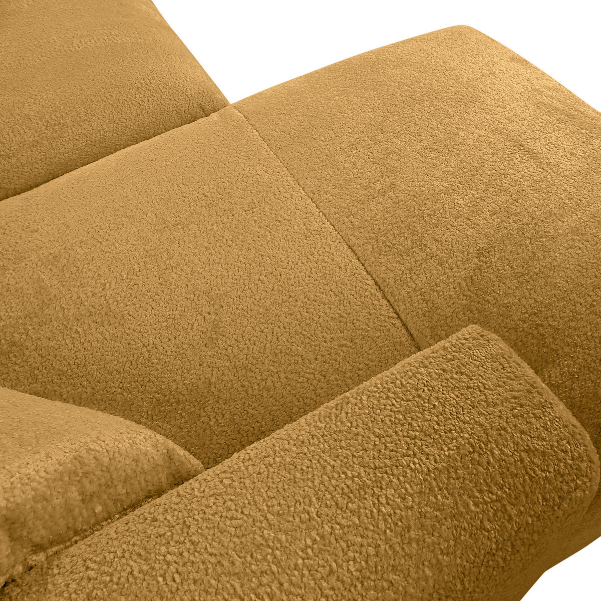 ECKSOFA Senfgelb Chenille  - Senfgelb/Creme, MODERN, Kunststoff/Textil (178/323cm) - Carryhome