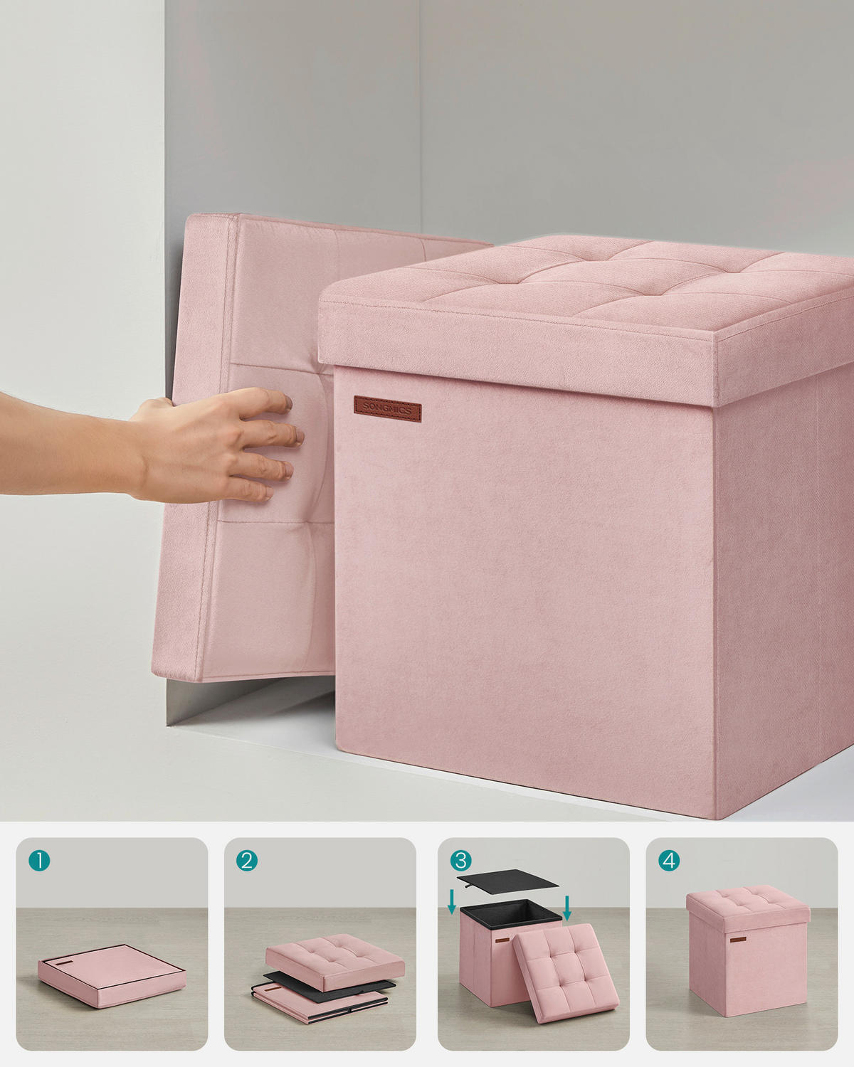 SITZBOX  - Rosa, Basics, Textil (38/38/38cm)