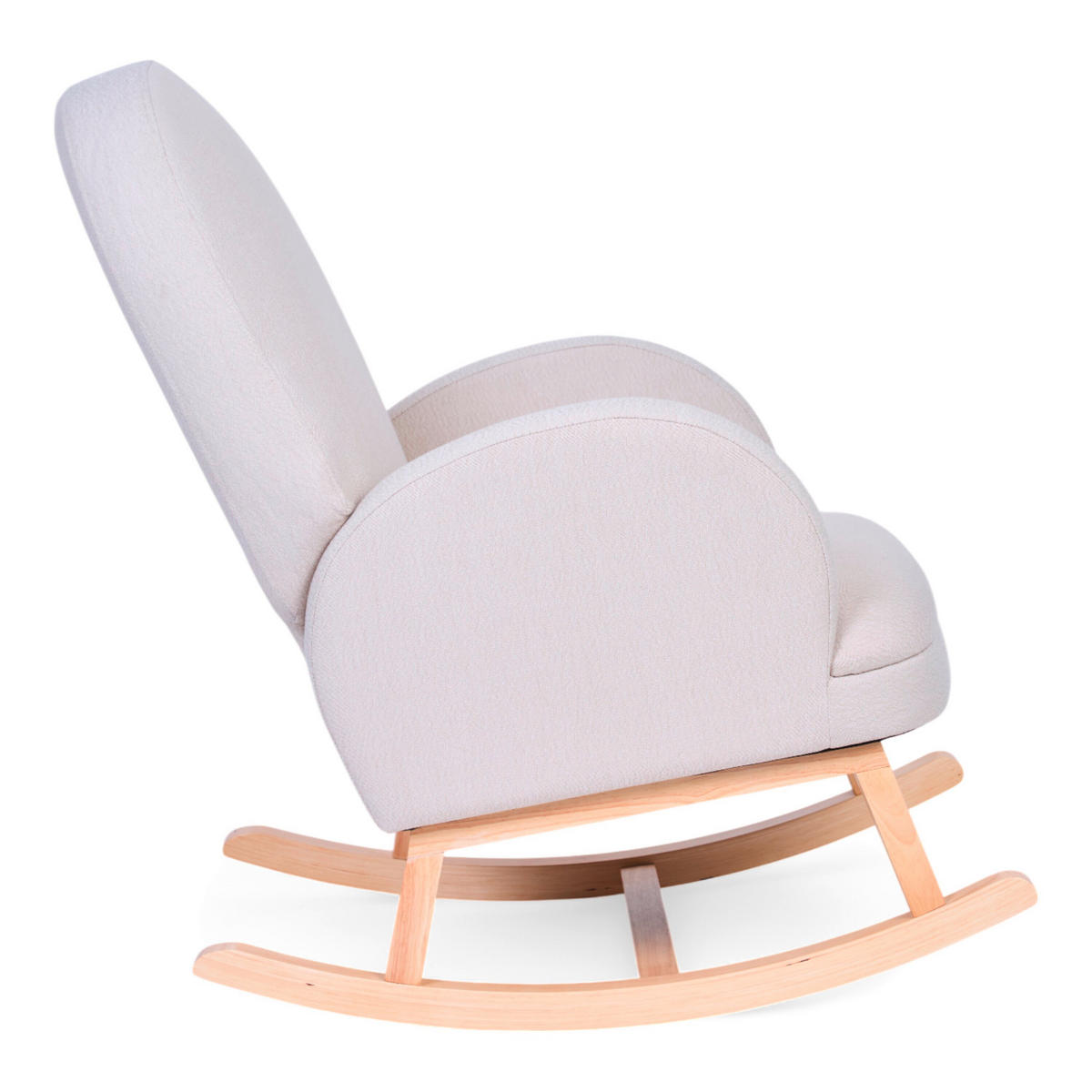 SCHAUKELSTUHL in Teddystoff Beige  - Birkefarben/Beige, Basics, Holz/Textil (71/86/97.5cm) - Childhome
