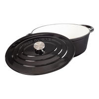 BRÄTER 6,7 L  - Schwarz Hochglanz, Basics, Metall (42/29.5/15cm) - CHEF CUISINE