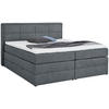 BOXSPRINGBETT 200/200 cm  in Blau, Grau  - Blau/Schwarz, KONVENTIONELL, Kunststoff/Textil (200/200cm) - Carryhome