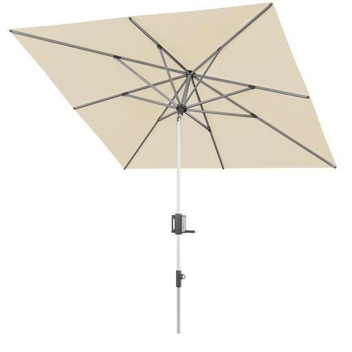 SONNENSCHIRM 240x240 cm Creme  - Creme/Alufarben, Basics, Textil/Metall (240/224-257cm) - KNIRPS