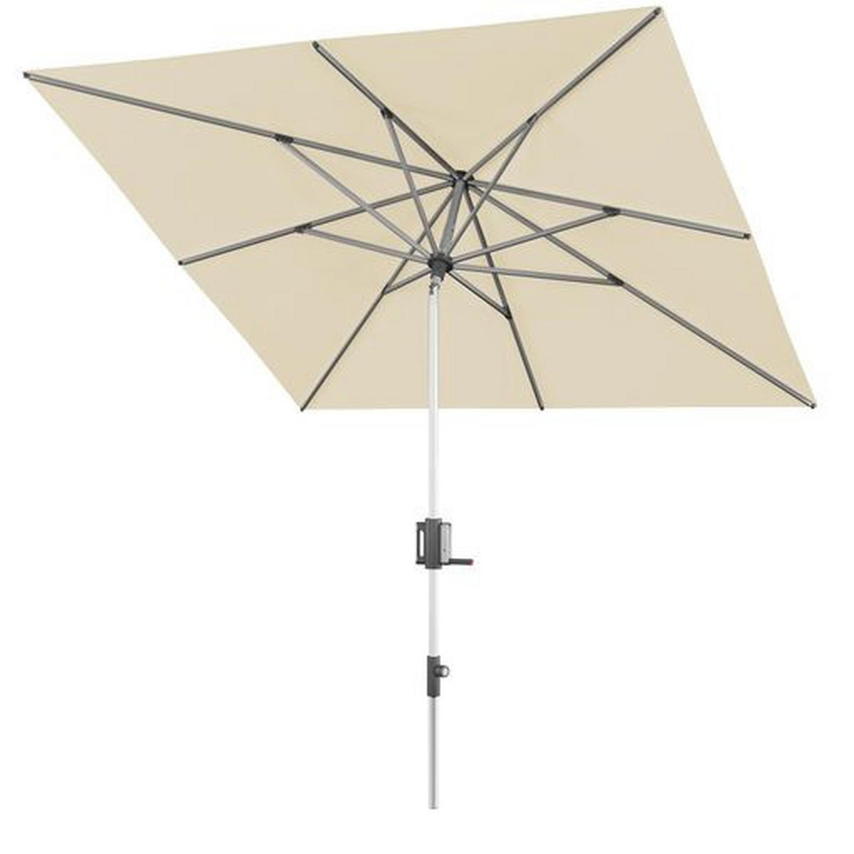 SONNENSCHIRM 240x240 cm Creme  - Creme/Alufarben, Basics, Textil/Metall (240/224-257cm) - KNIRPS