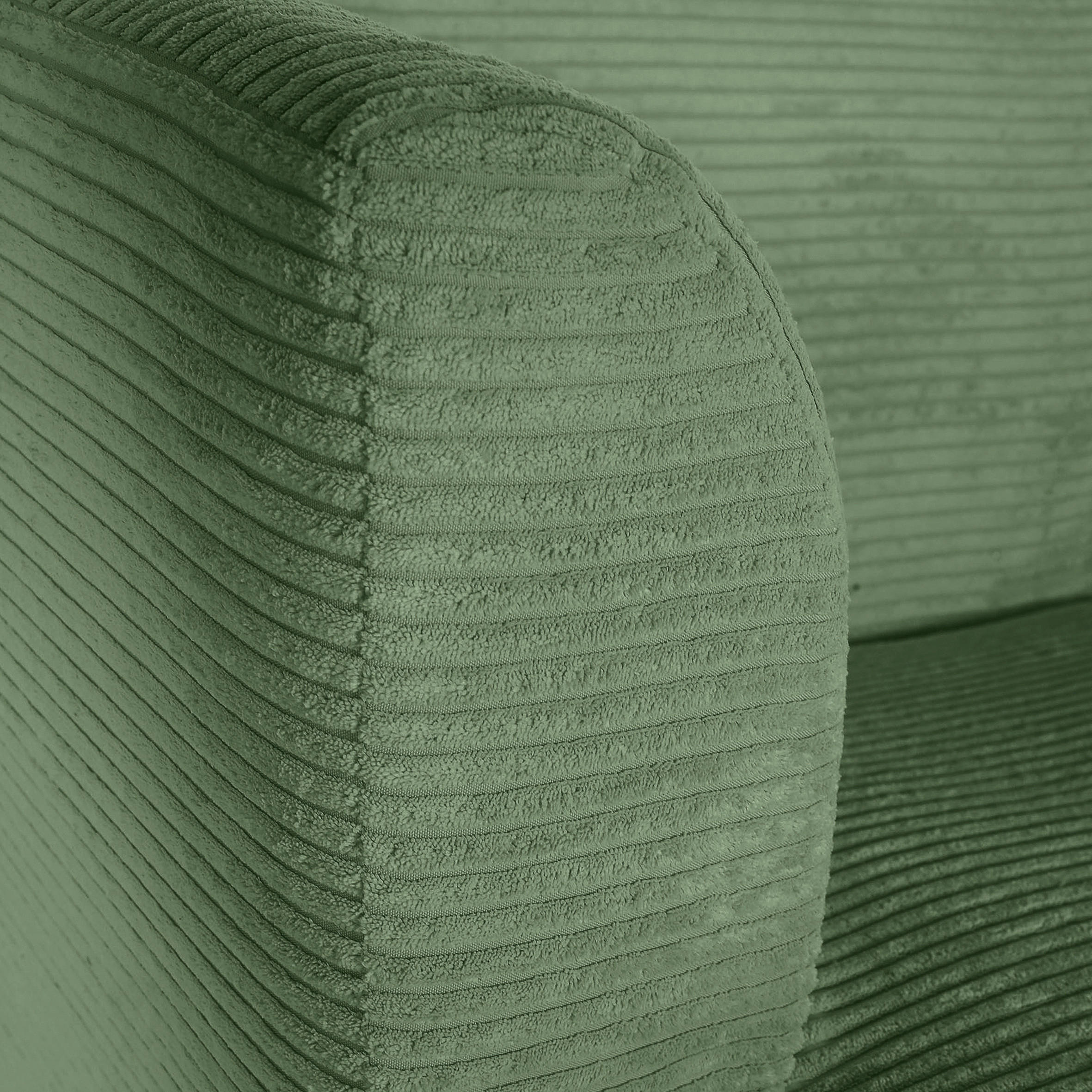 SESSEL in Cord Olivgrün  - Buchefarben/Olivgrün, Design, Holz/Textil (85/71/80cm) - Hom`in