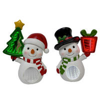SCHNEEMANN - Rot/Weiß, Trend, Kunststoff (16,5/22,5/8,5cm) - X-Mas