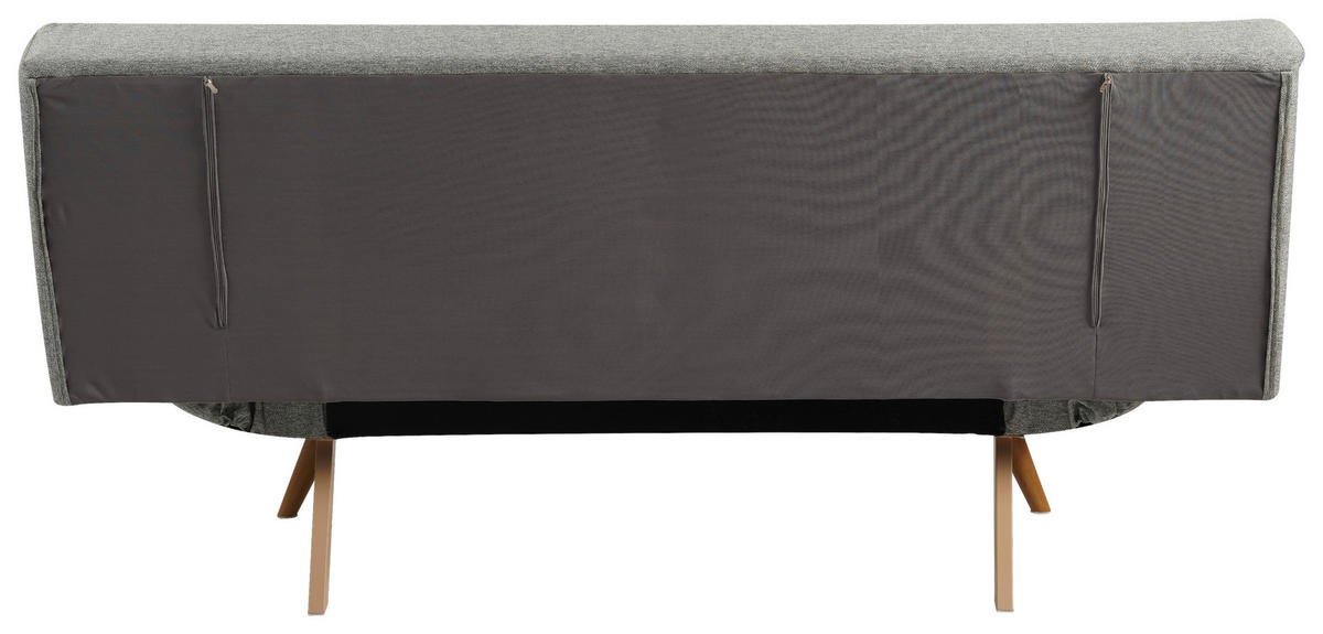 KANAPÉÁGY textil világosszürke  - világosszürke/natúr színű, Design, textil/fém (182/87/82cm) - Livetastic