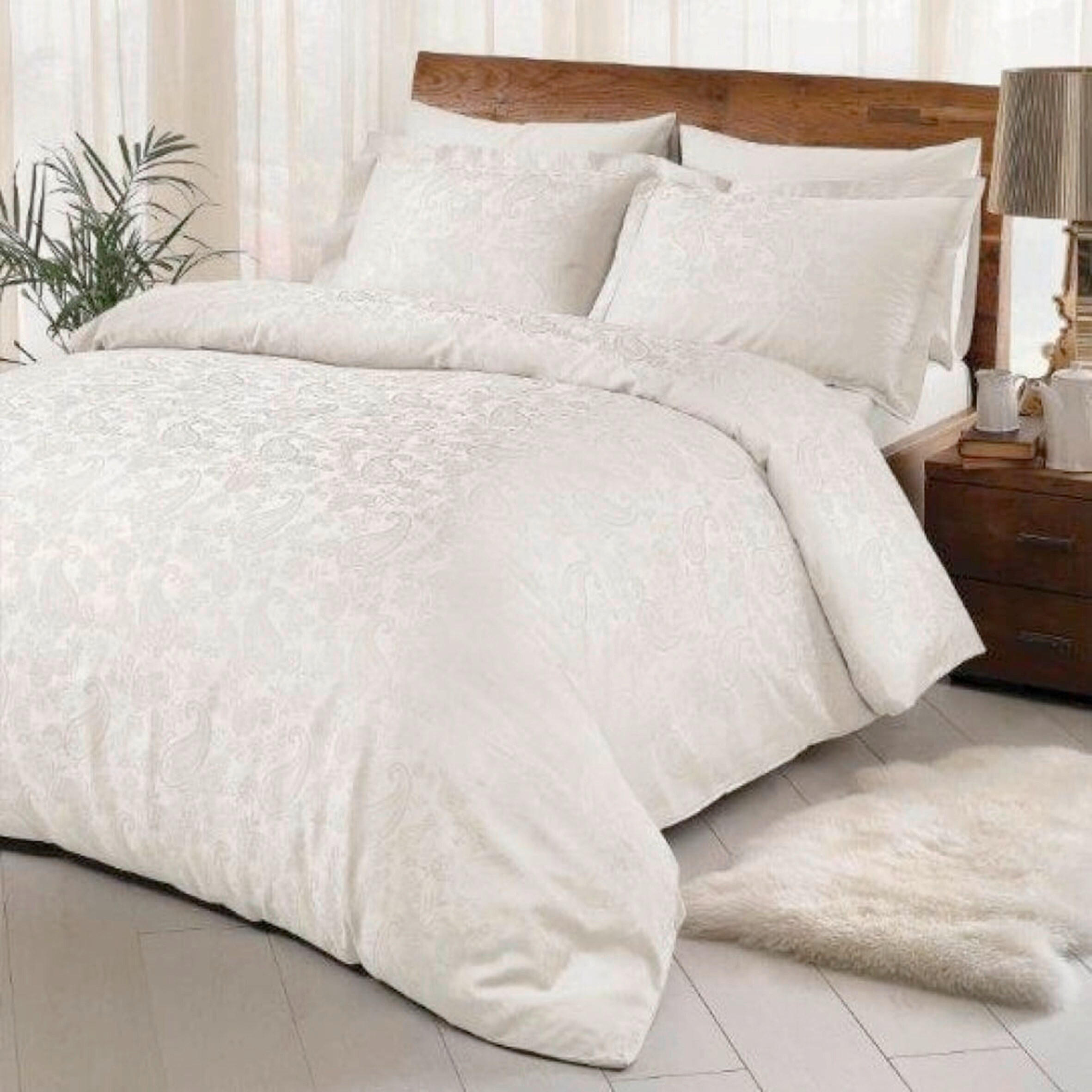 Lenjerie De Pat 240/260 cm  - crem, Basics, textil (240/260cm)