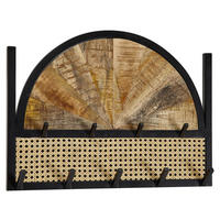 STENSKI OBEŠALNIK - rjava, Moderno, les (53/40/7,5cm) - MID.YOU