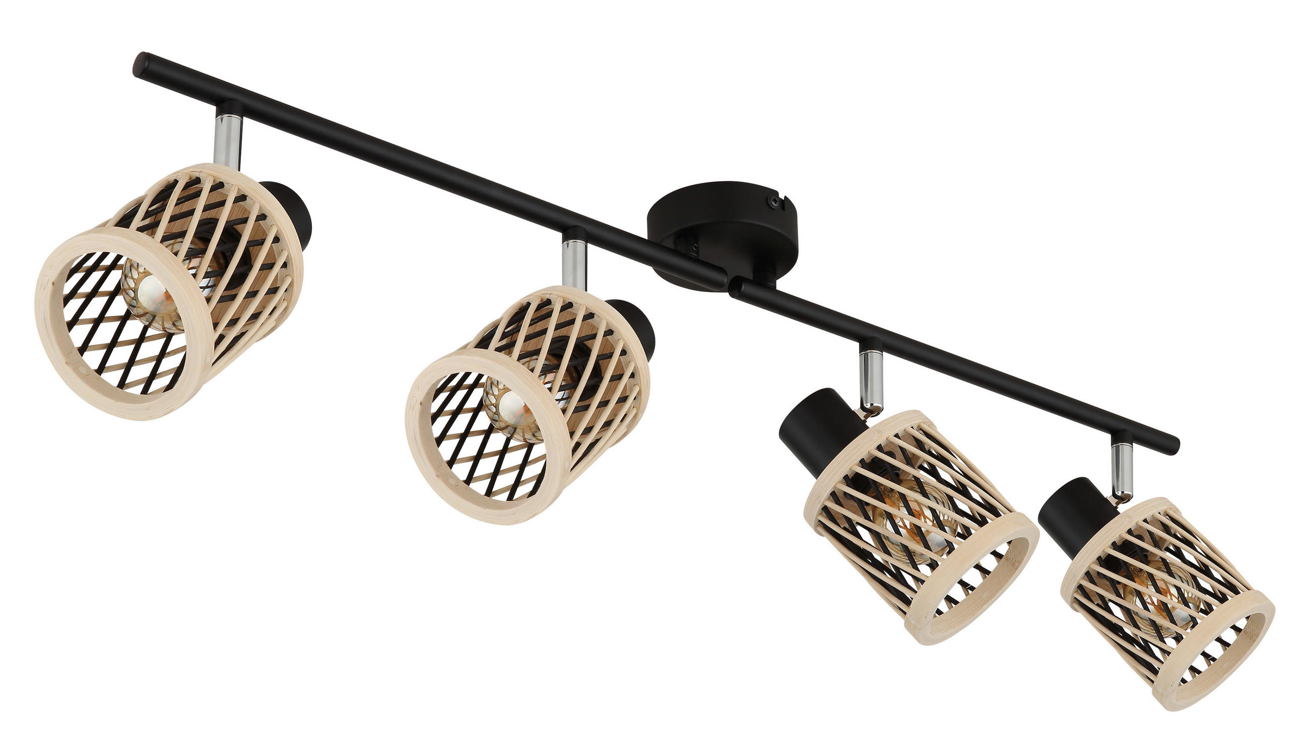 STRAHLER Mali 70/8,5/19 cm  - Schwarz/Naturfarben, Natur, Holz/Metall (70/8,5/19cm) - Globo