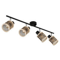 STRAHLER Mali 70/8,5/19 cm  - Schwarz/Naturfarben, Natur, Holz/Metall (70/8,5/19cm) - Globo