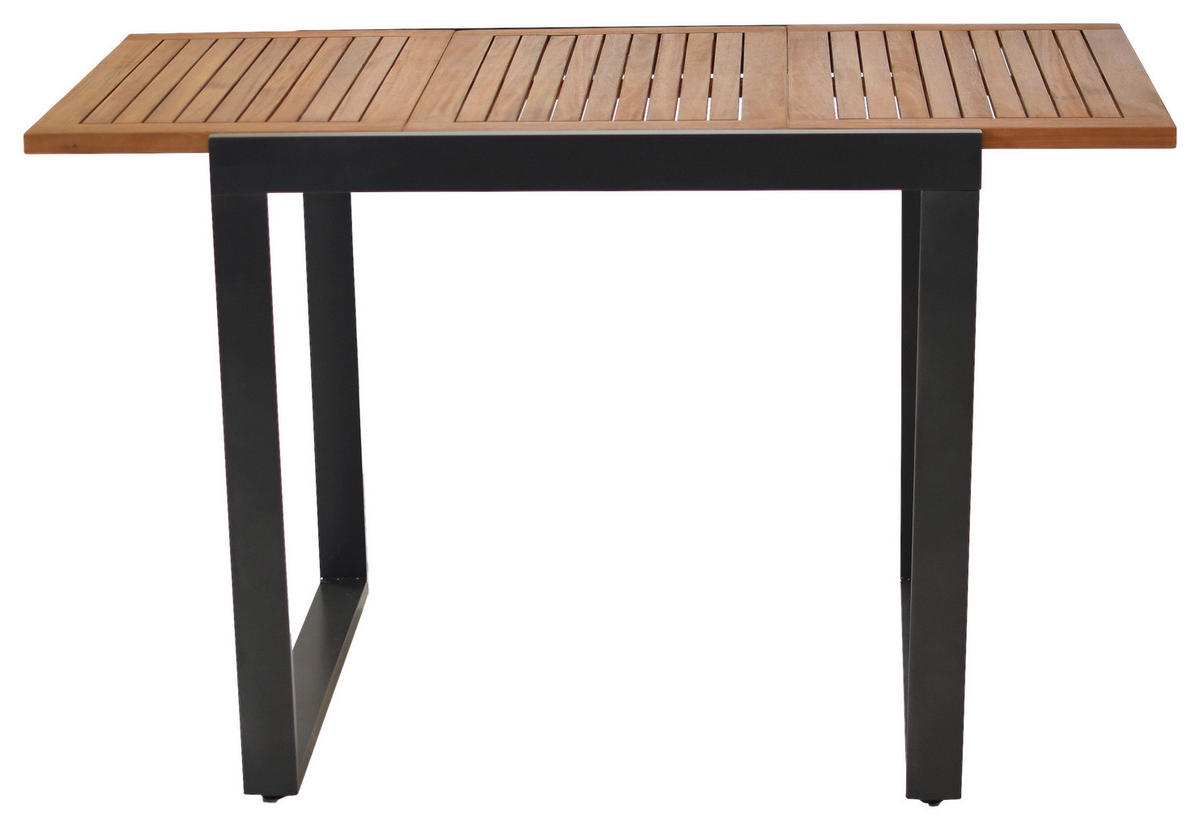 GARTENSET Akazie massiv Aluminium  - Graphitfarben/Akaziefarben, MODERN, Holz/Textil - Gardenson