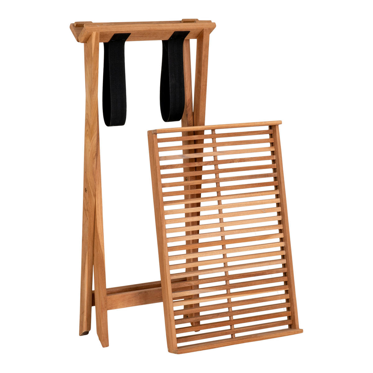 KLAPPTISCH Teakholz massiv rechteckig Braun  - Braun, MODERN, Holz (40/60/70cm) - MID.YOU