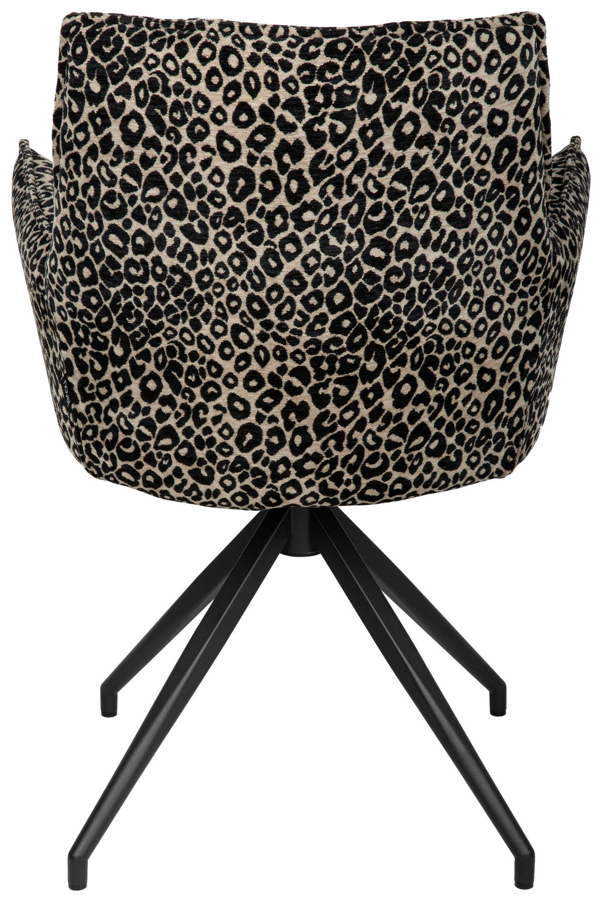 ARMLEHNSTUHL  in Eisen Jacquard  - Hellbraun/Schwarz, Design, Textil/Metall (59/89.5/63cm) - Novel