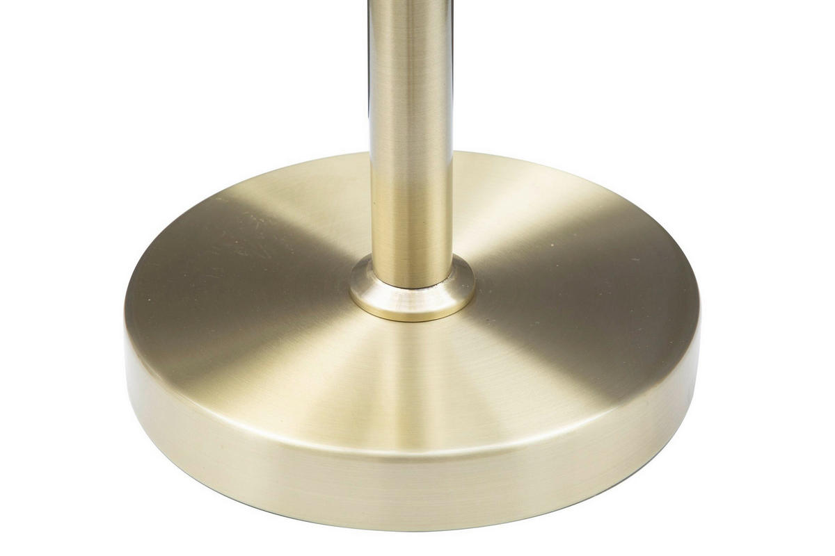 TISCHLEUCHTE 53/74 cm  - Goldfarben/Weiß, Trend, Glas/Metall (53/74cm) - Mauro Ferretti