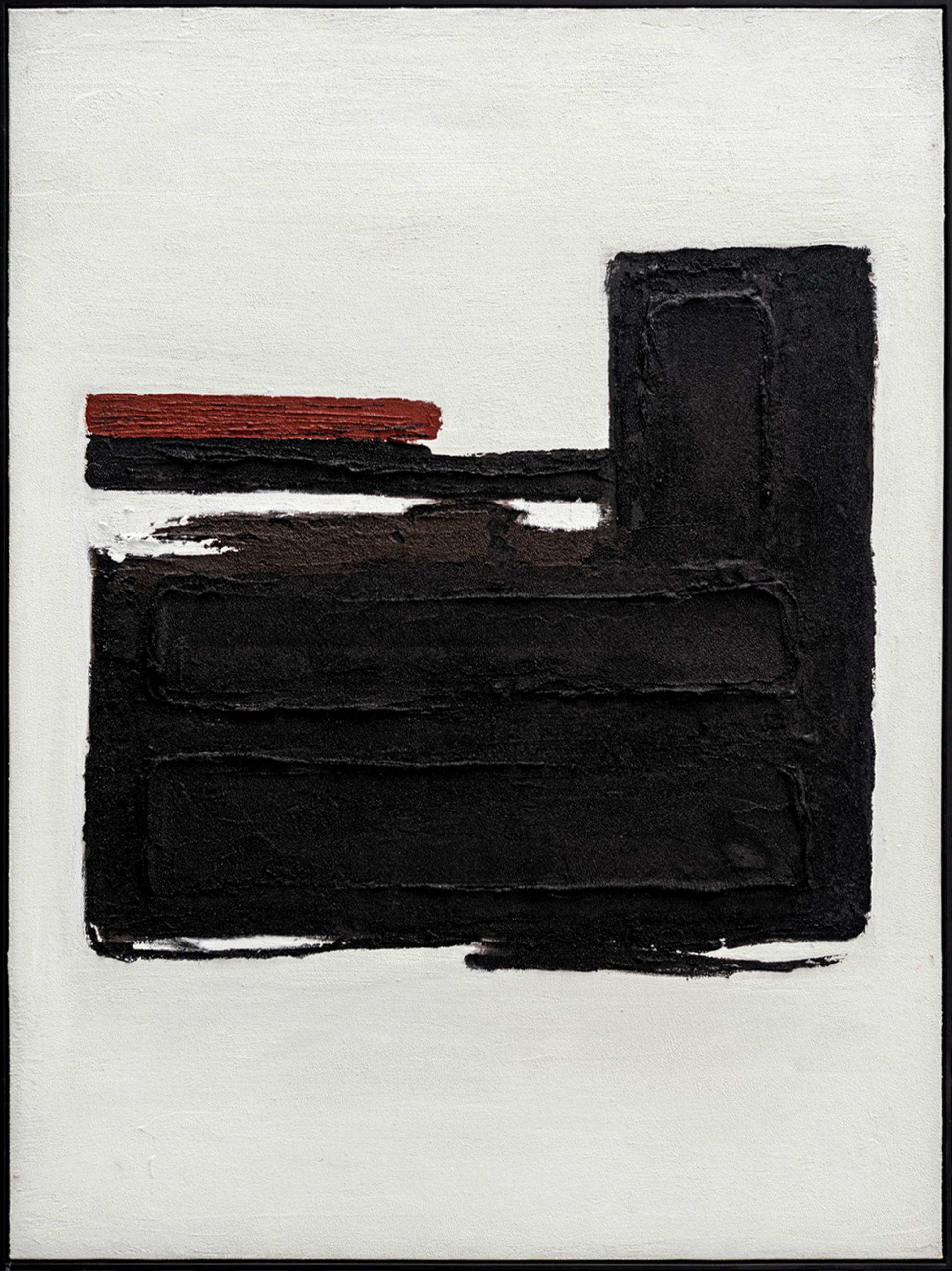 ÖLGEMÄLDE Abstraktes 90/120 cm  - Schwarz/Weiß, Design, Holz/Kunststoff (90/120cm) - Monee