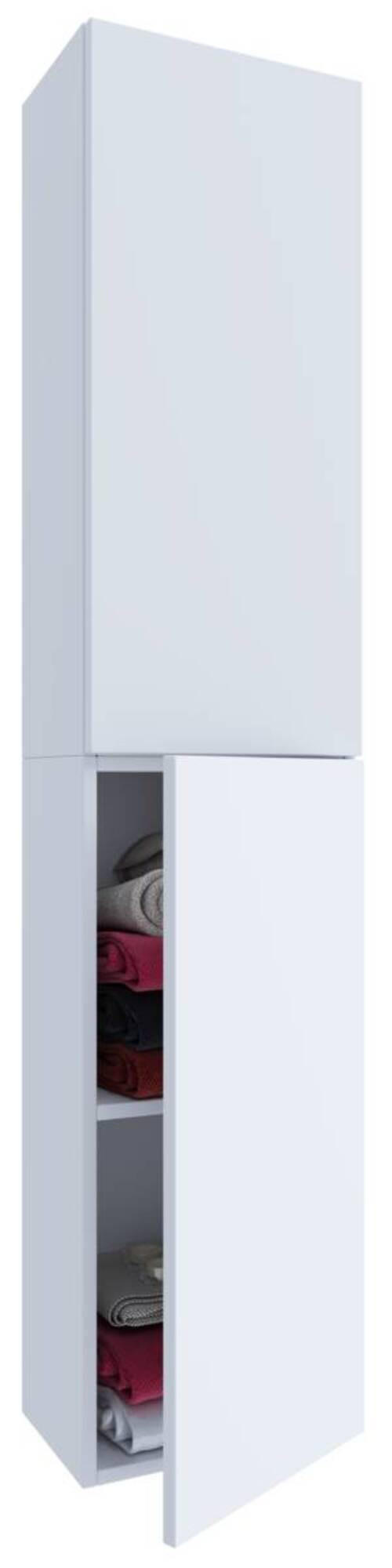 HOCHSCHRANK 32,6/150/21,7 cm  - Weiss Hochglanz, Modern, Holzwerkstoff (32,6/150/21,7cm) - MID.YOU