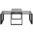 COUCHTISCH in Metall, Glas 115/55/45 cm - Schwarz, Trend, Glas/Metall (115/55/45cm) - Carryhome COUCHTISCH in Metall, Glas 115/55/45 cm - Schwarz, Trend, Glas/Metall (115/55/45cm) - Carryhome