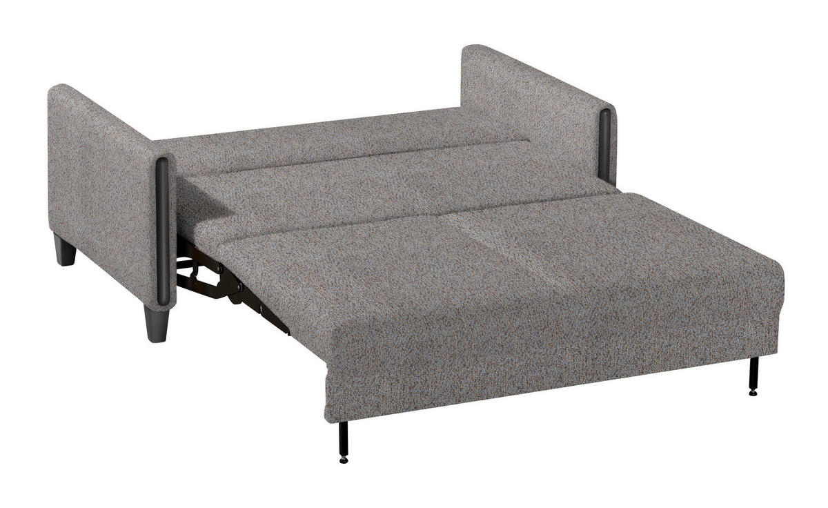 SCHLAFSOFA in Holz, Textil Blau, Braun  - Blau/Schwarz, Design, Holz/Textil (174/88/104cm) - Niels Andersson