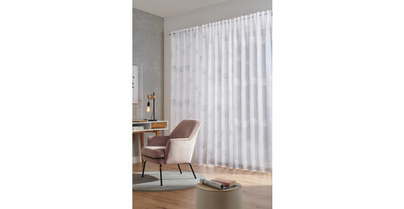 FERTIGSTORE halbtransparent  - Grau, KONVENTIONELL, Textil (140/245cm) - Esposa