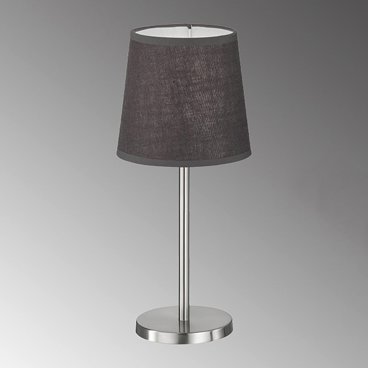 STONA LAMPA - siva/boja nikla, Osnovno, metal/tekstil (14/30cm)
