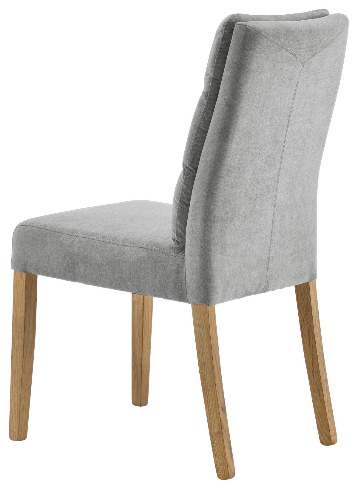 SZÉK fa, textil szürke, tölgyfa  - tölgyfa/szürke, Konventionell, textil/fa (47/95/64cm) - Cantus