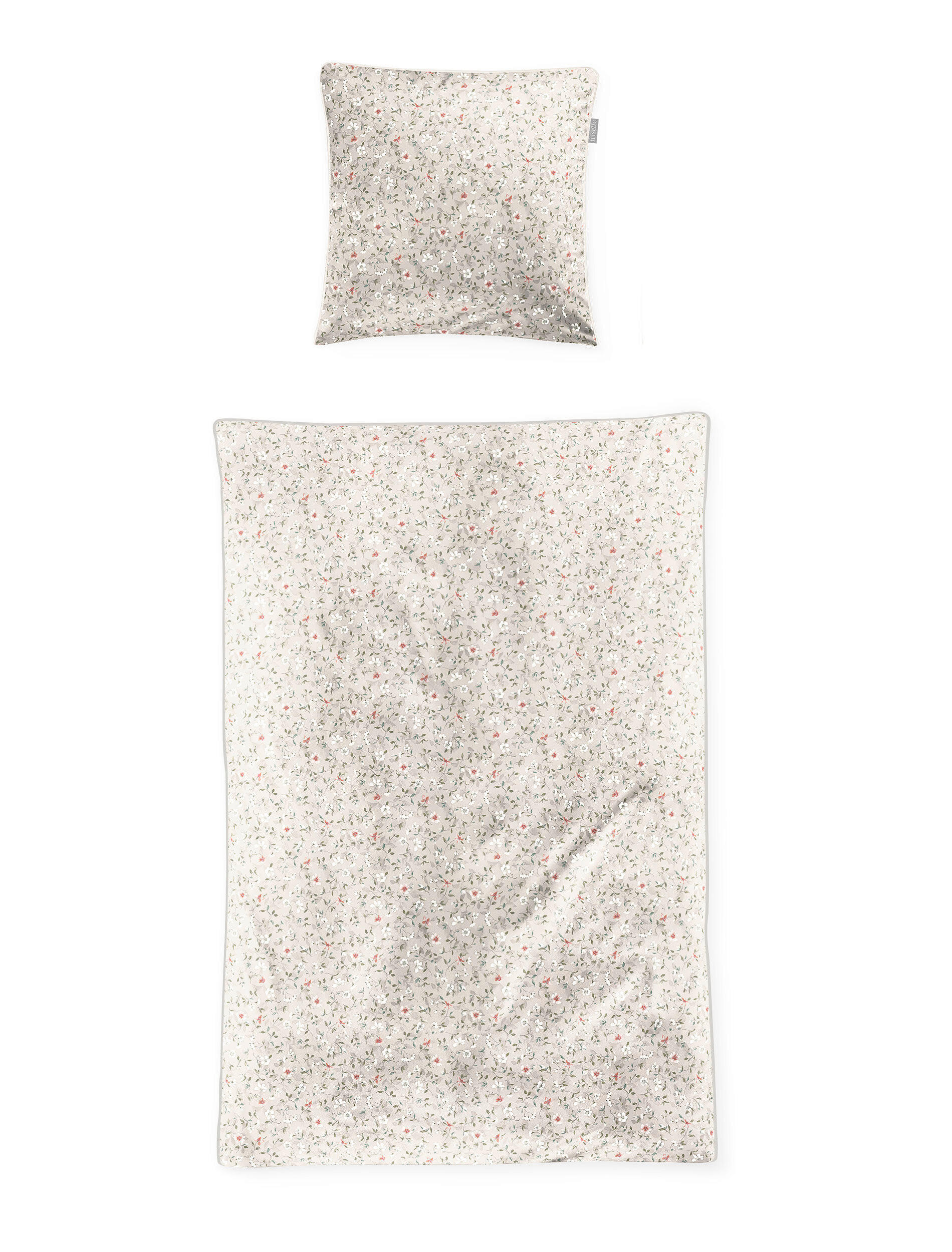 BETTWÄSCHE Makosatin 155/220 cm  - Naturfarben, KONVENTIONELL, Textil (155/220cm) - Irisette