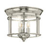 DECKENLEUCHTE HK-Gentry 29/24.4 cm   - Nickelfarben, ROMANTIK / LANDHAUS, Glas/Metall (29/24.4cm) - Elstead Lighting