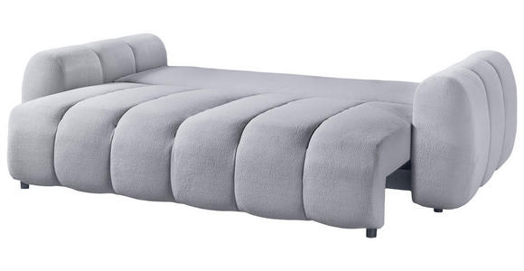 SCHLAFSOFA  mit Webstoff Grau  - Schwarz/Grau, KONVENTIONELL, Kunststoff/Textil (262/93/117cm) - Carryhome