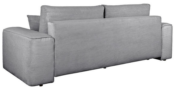 SCHLAFSOFA  mit Rücken echt, Armteil links, Armteil rechts Cord Grau  - Schwarz/Grau, Design, Kunststoff/Textil (261/95/108cm) - Xora