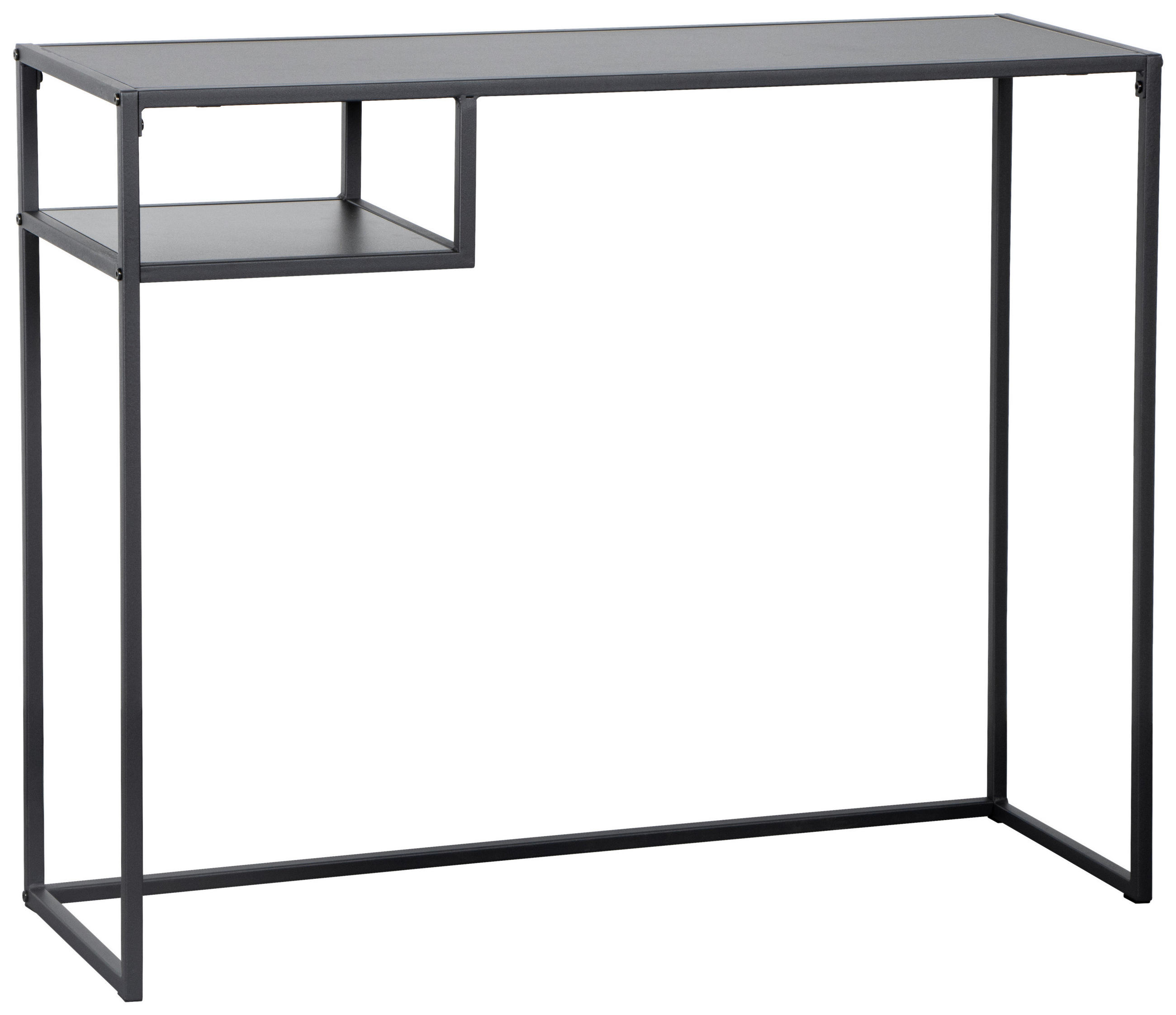 SCHREIBTISCH 99,4/32,4/75 cm  in Schwarz  - Schwarz, LIFESTYLE, Holzwerkstoff/Metall (99,4/32,4/75cm) - Carryhome