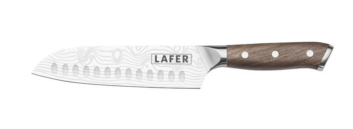 MESSERSET Touch 5-teilig  - Graubraun, Basics, Holz/Metall - Johann Lafer