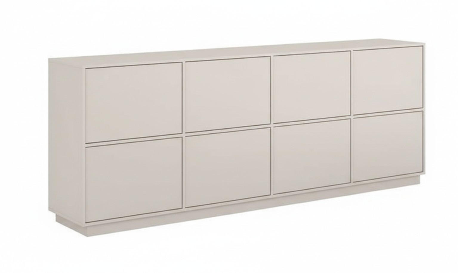 SIDEBOARD Japandi 220,5/82,5/41,5 cm  - Kaschmir, Design, Holzwerkstoff (220,5/82,5/41,5cm) - MID.YOU