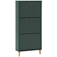 SCHUHKIPPER  in 59,8/131/19,55 cm  - Waldgrün, Design, Holz/Holzwerkstoff (59,8/131/19,55cm) - MID.YOU