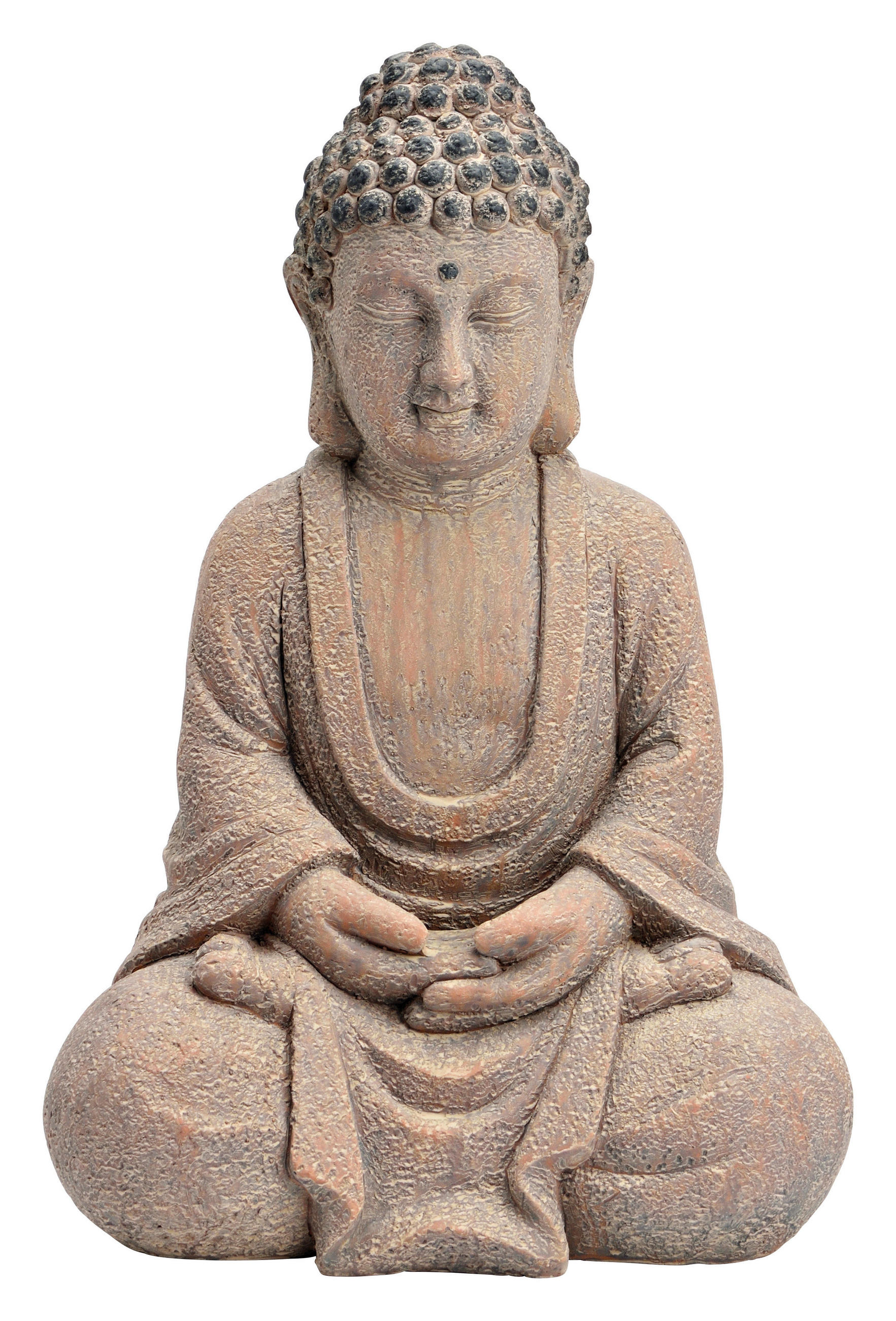BUDDHA 32/24/47 cm  - Braun, Design, Stein (32/24/47cm)
