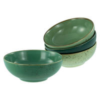 SCHÜSSELSET Nature Collection 4-teilig  - Grün, Design, Keramik - Creatable
