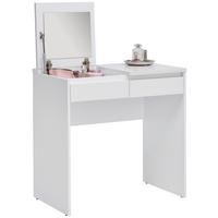 SCHMINKTISCH 80/48/78,9 cm, Weiss  - Weiss, Design, Holzwerkstoff (80/48/78,9cm) - Carryhome
