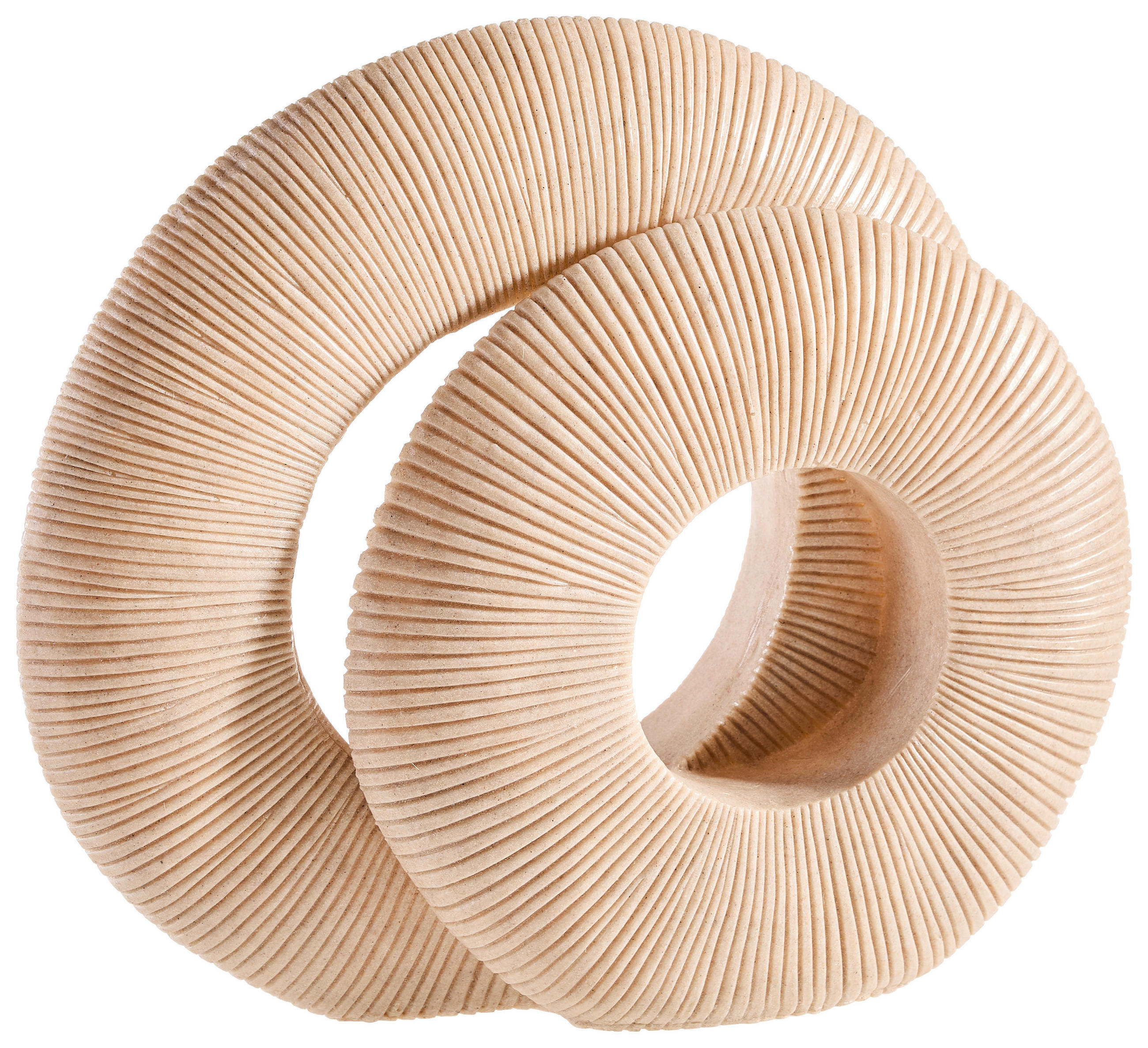 SKULPTUR - Sandfarben, LIFESTYLE, Kunststoff (41/11,3/38,5cm)