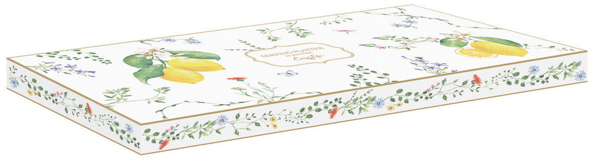 PLADANJ ZA SERVIRANJE   35/15/2.5 cm       - svijetlo zelena/žuta, Basics, keramika (35/15/2.5cm)