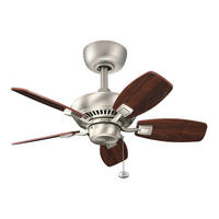 Ventilator mit Beleuchtung Canfield 76/38 cm  - Kirschbaumfarben/Walnussfarben, Basics, Holz/Metall (76/38cm) - Elstead Lighting
