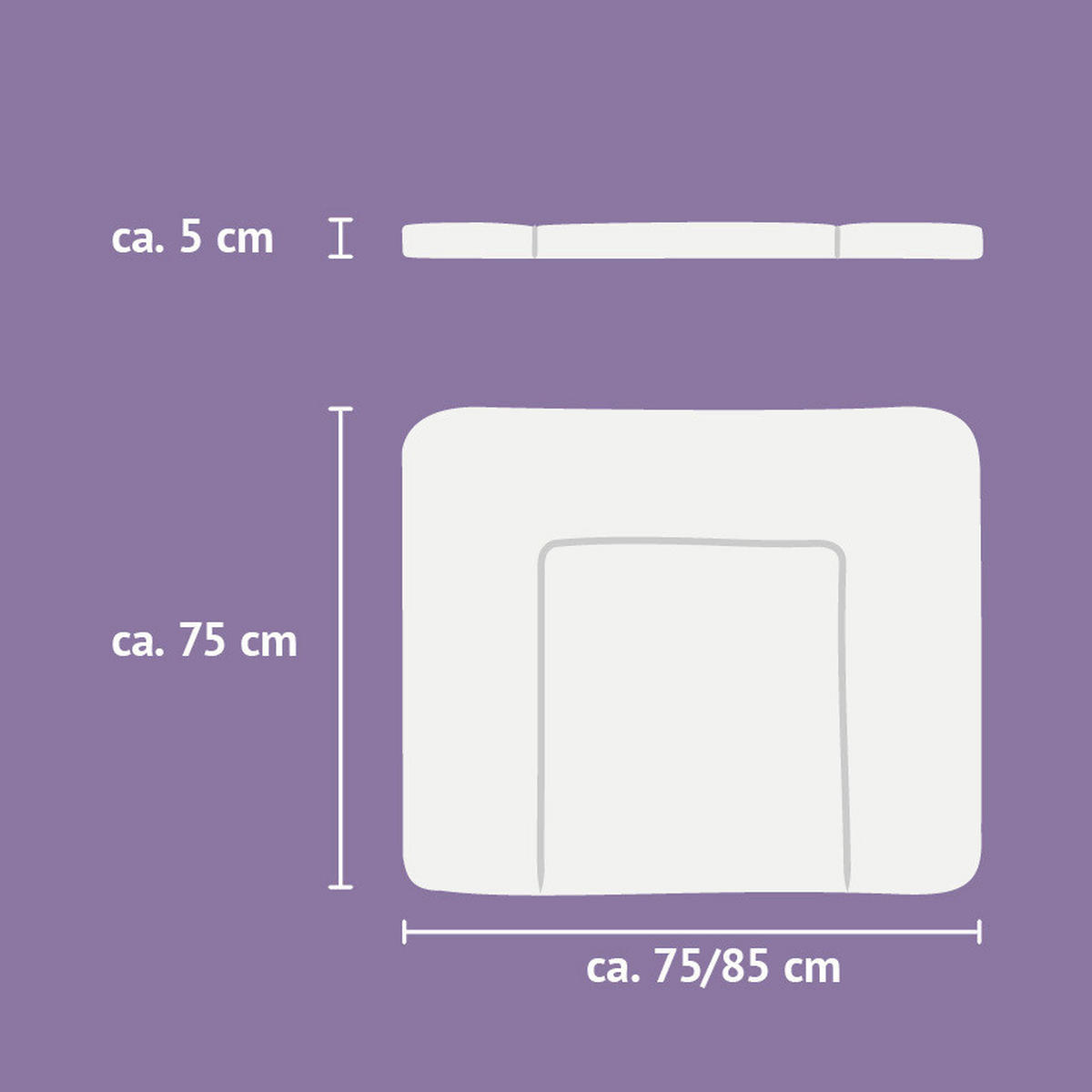 WICKELAUFLAGE Volare 85/75 cm  - Multicolor, Basics, Kunststoff (85/75cm) - Träumeland