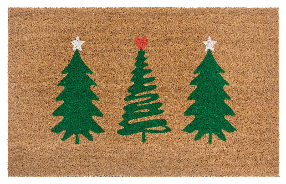 KOKOSMATTE  45/75 cm  Dunkelgrün, Hellbraun  - Hellbraun/Dunkelgrün, KONVENTIONELL, Naturmaterialien/Kunststoff (45/75cm)