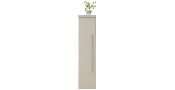 MIDISCHRANK 30/130,8/30 cm - Chromfarben/Grau, Design, Glas/Holzwerkstoff (30/130,8/30cm) - Novel