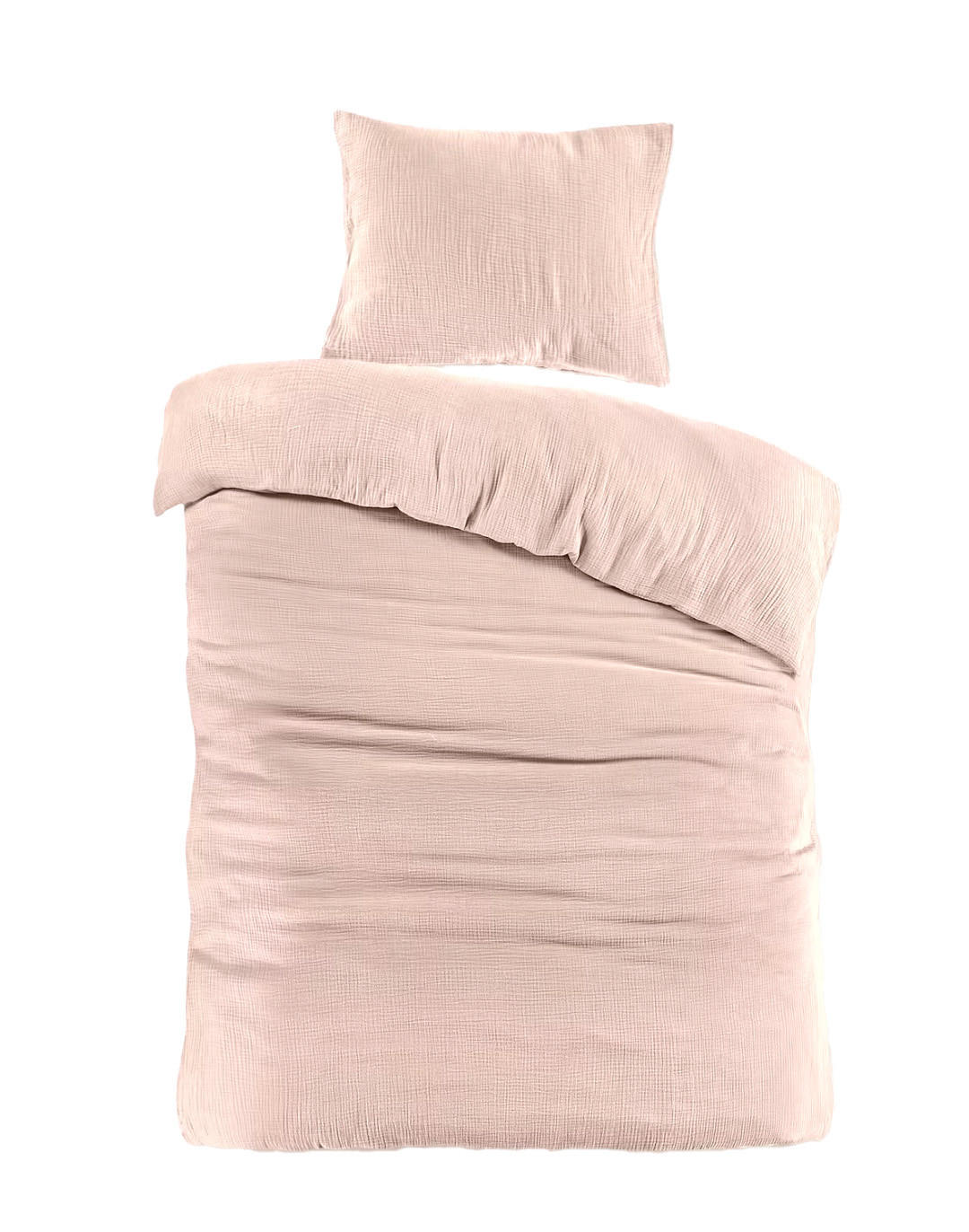 BETTWÄSCHESET Musselin 160/210 cm  100 cm/65 cm  - Beige, Basics, Textil (160/210cm) - Esposa