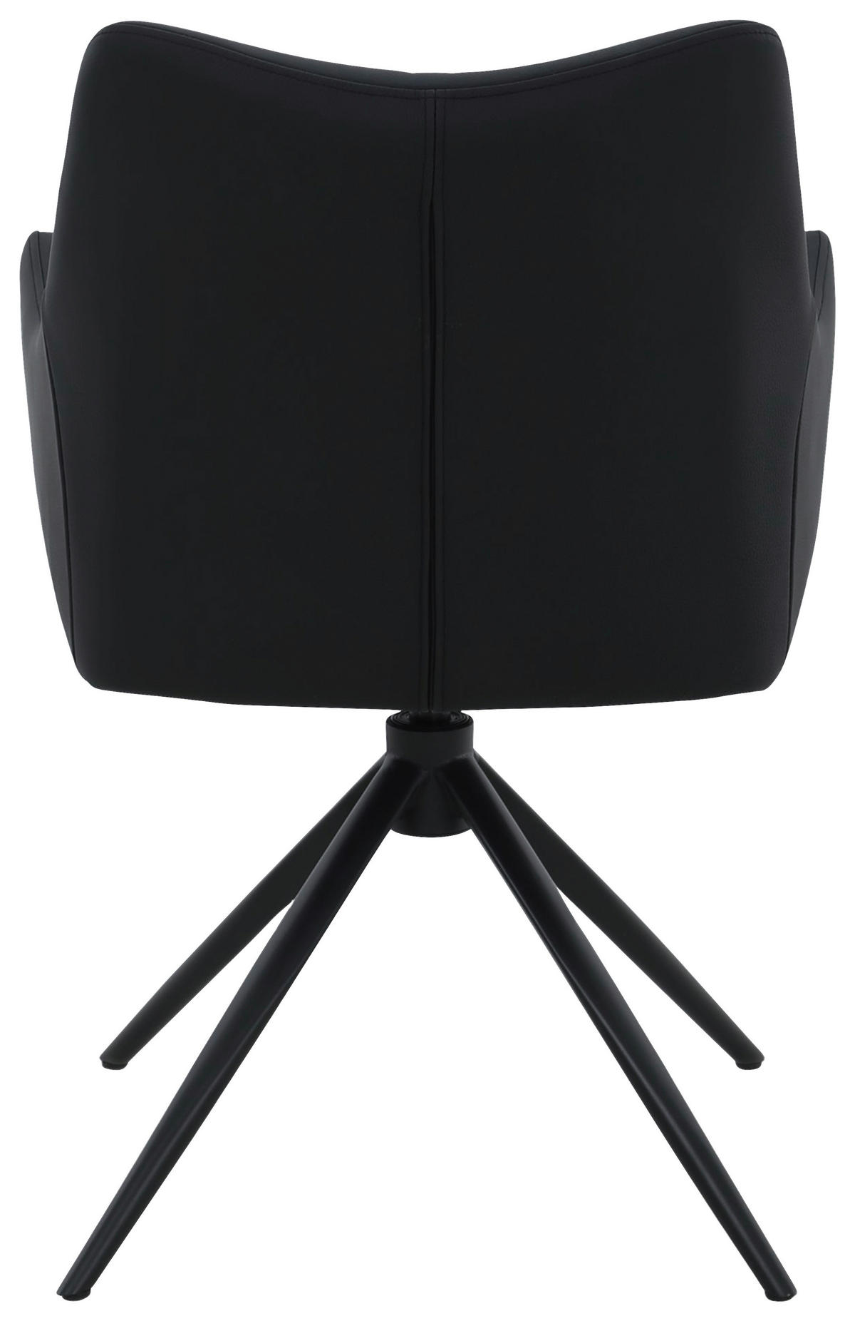 NASLANJAČ, kovina, usnje črna  - črna, Moderno, kovina/usnje (57/86,5/61,5cm) - Novel